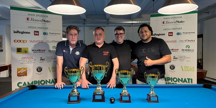 Risultati Campionati Ticinesi 2026 di palla 8